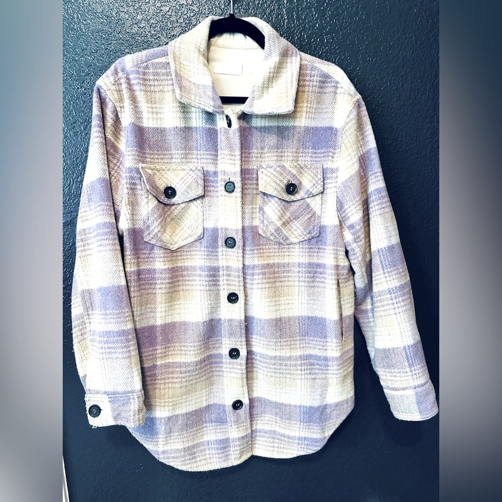 Isalis plaid oversized shacket